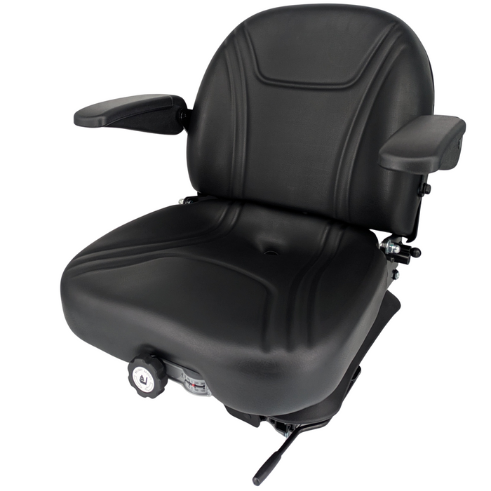 Keystone Seats Core-Ride Adjustable Suspension Seat – Heavy-Duty for Zero-Turn Mowers, Tractors & Forklifts Fits Scag, Ferris, Hustler, Kubota