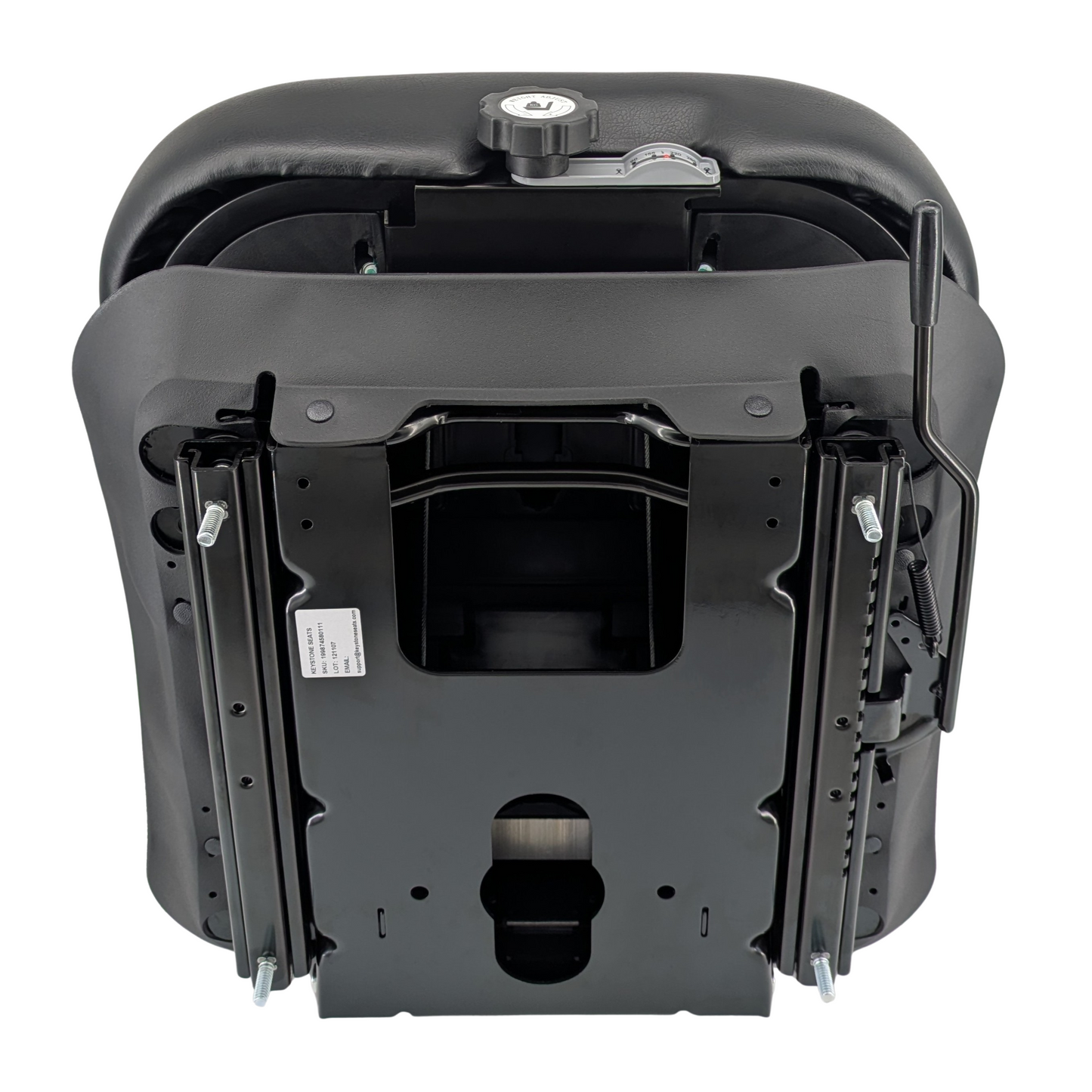 Keystone Seats Core-Ride Mower & Equipment Adjustable Suspension Seat – Heavy Duty – Zero Turn Mowers Tractors & Forklifts Fits Scag Ferris Hustler Gravely Bad Boy Kubota Toro Toyota Hyster Yale