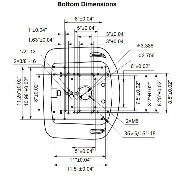 Universal Lawn Mower, Tractor & Equipment Seat – Mid-Back Black Vinyl, Drain Holes – Fits Cub Cadet, Craftsman, Husqvarna, Toro, MTD, Snapper, Murray, Bad Boy