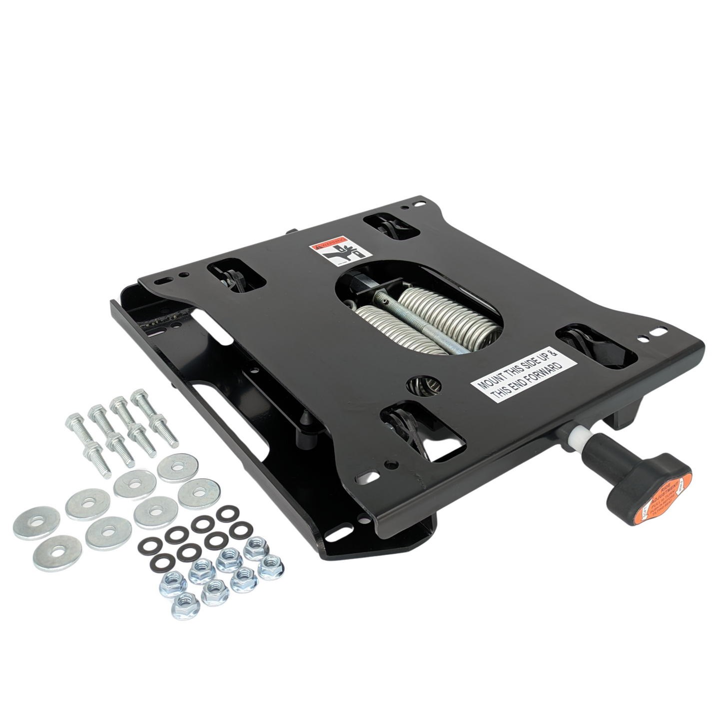 Seat Suspension Low Profile Kit for Zero Turn Mowers Compact Tractors Compatible with Exmark Scag Ferris Hustler Gravely Bad Boy Kubota Toro Adjustable Weight