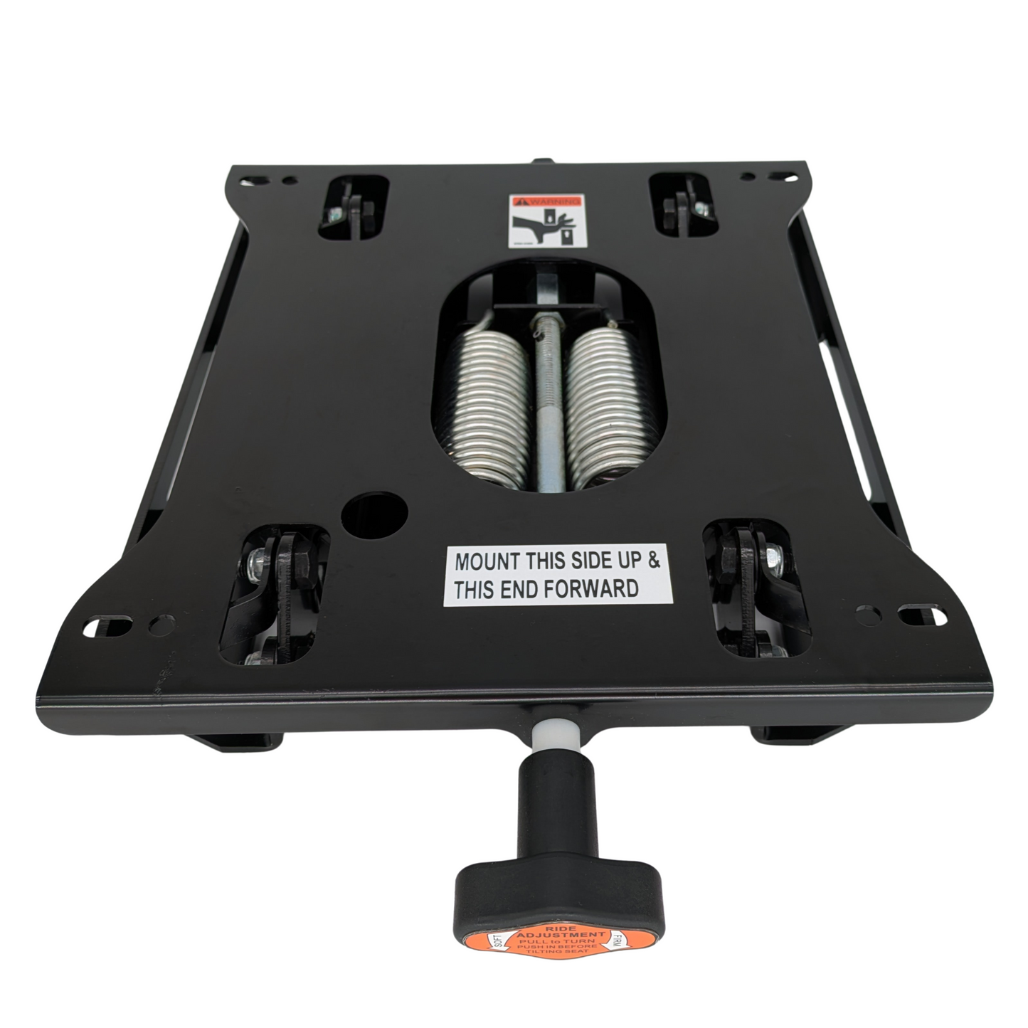 Seat Suspension Low Profile Kit for Zero Turn Mowers Compact Tractors Compatible with Exmark Scag Ferris Hustler Gravely Bad Boy Kubota Toro Adjustable Weight