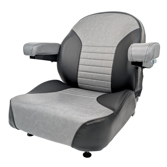 Keystone Seats Comfort Plus Seat - Cushioned Armrests - Exmark Scag Ferris Hustler Gravely Bad Boy Kubota John Deere Toro Zero-Turn Mowers & Tractors
