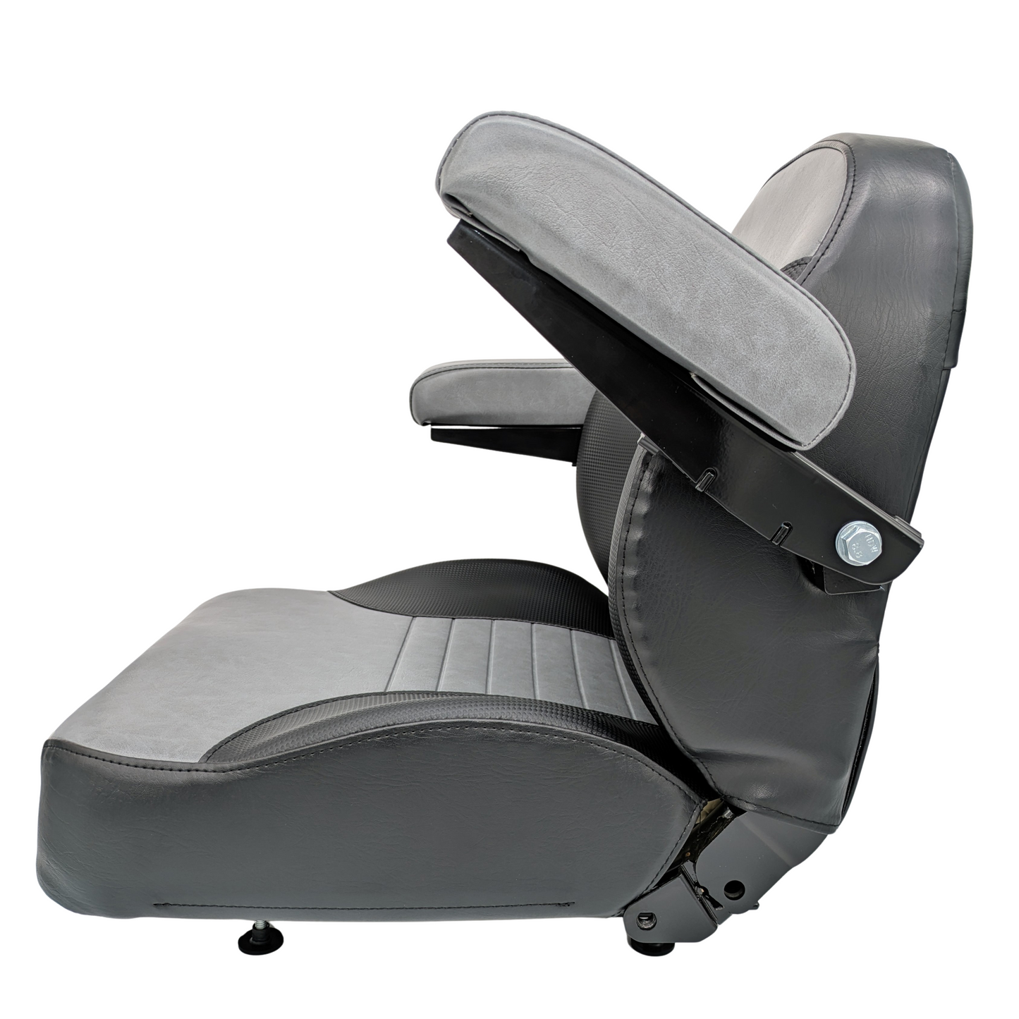 Keystone Seats Comfort Plus Seat - Cushioned Armrests - Exmark Scag Ferris Hustler Gravely Bad Boy Kubota John Deere Toro Zero-Turn Mowers & Tractors