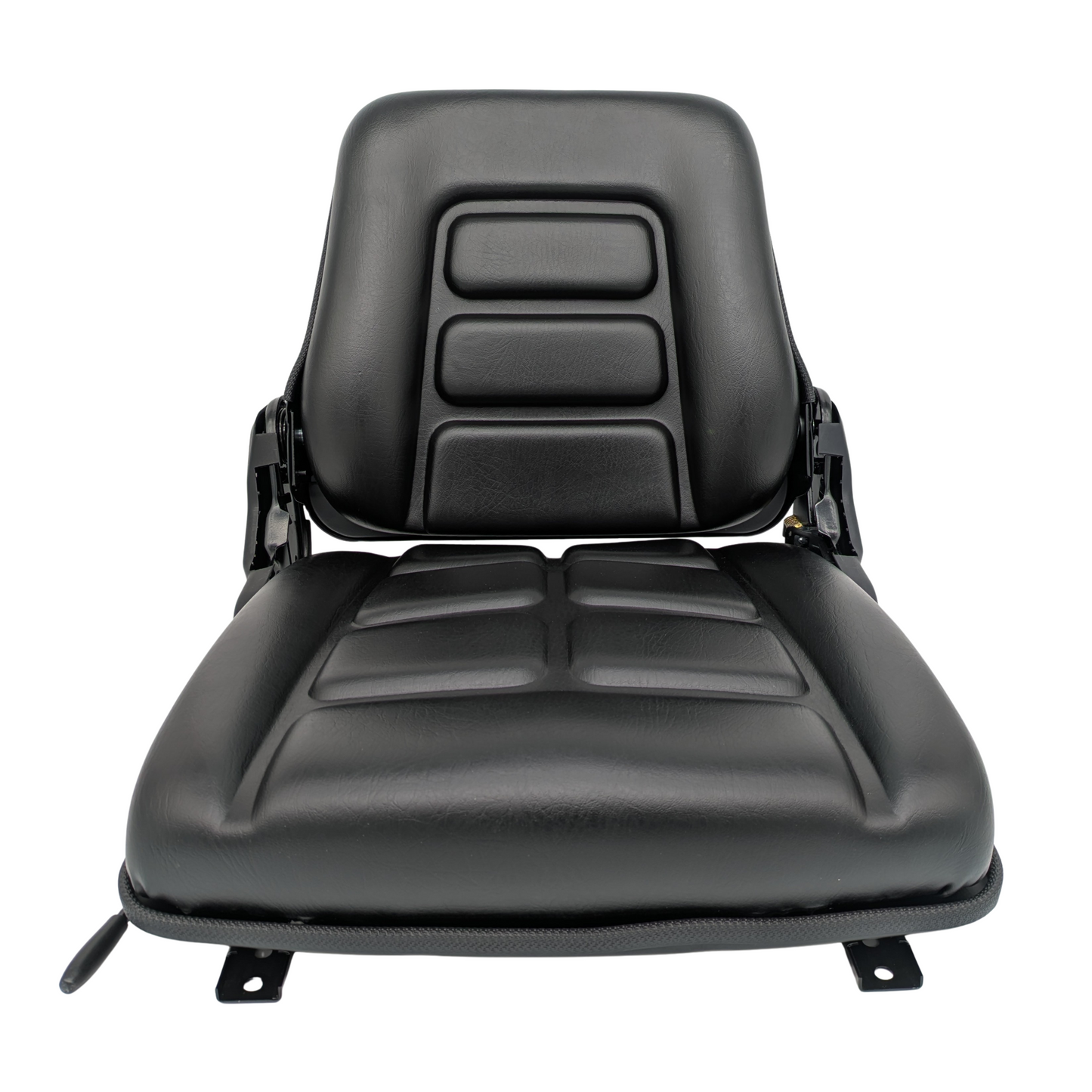 Universal Forklift, Mower & Tractor Seat Foldable Adjustable Backrest, Slide Rail, Fits Toyota, Hyster, Yale, Clark, Toro, Gravely, Bad Boy, Scag, Hustler, Kubota, New Holland