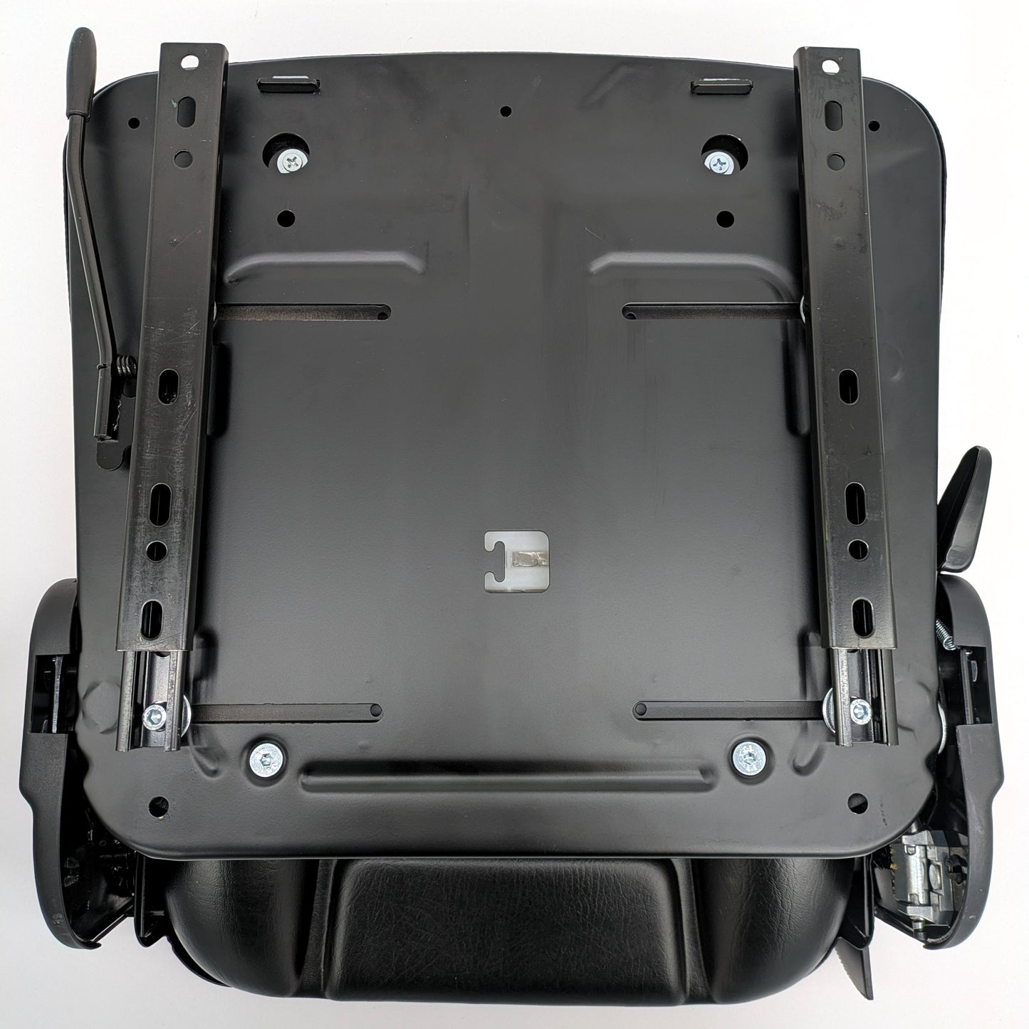 Universal Forklift, Mower & Tractor Seat Foldable Adjustable Backrest, Slide Rail, Fits Toyota, Hyster, Yale, Clark, Toro, Gravely, Bad Boy, Scag, Hustler, Kubota, New Holland