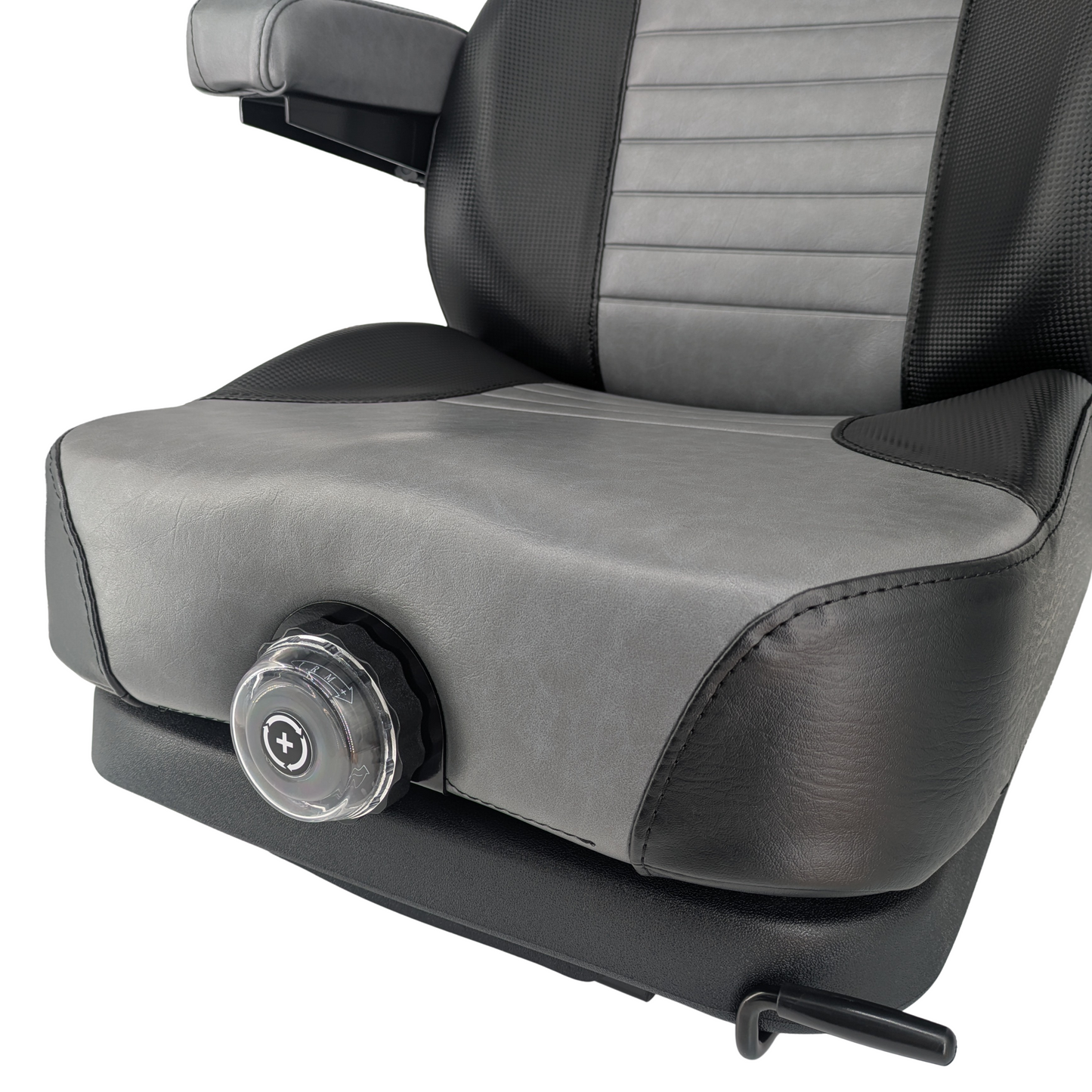 Keystone Seats Comfort Elite HIGH-BACK Suspension Seat - Adjustable Backrest Cushioned Armrests Weight Adjustment - Exmark Scag Ferris Hustler Gravely Bad Boy Kubota John Deere Toro Zero-Turn Mowers & Tractors