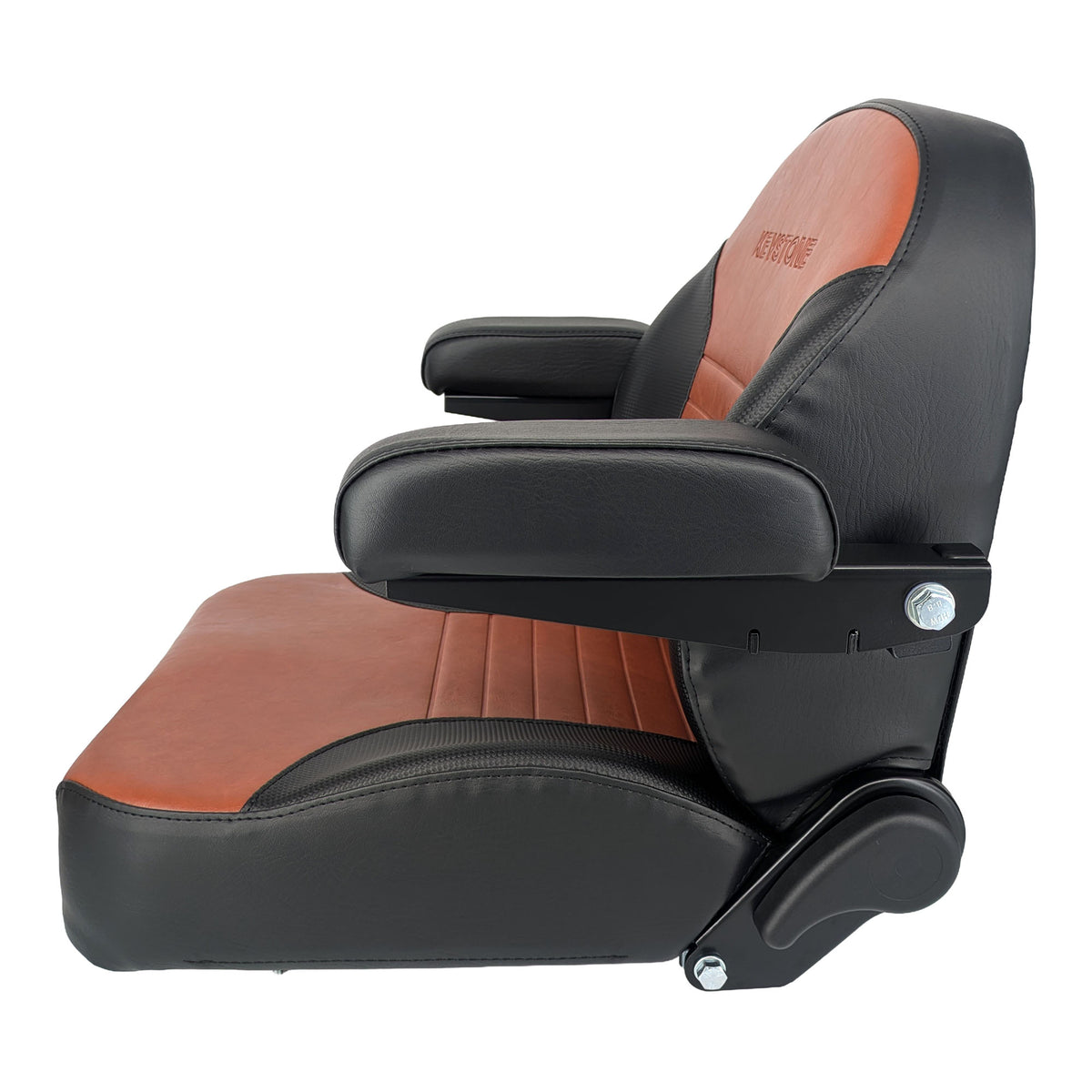 Keystone Seats Comfort Plus Black and Brown — Side profile