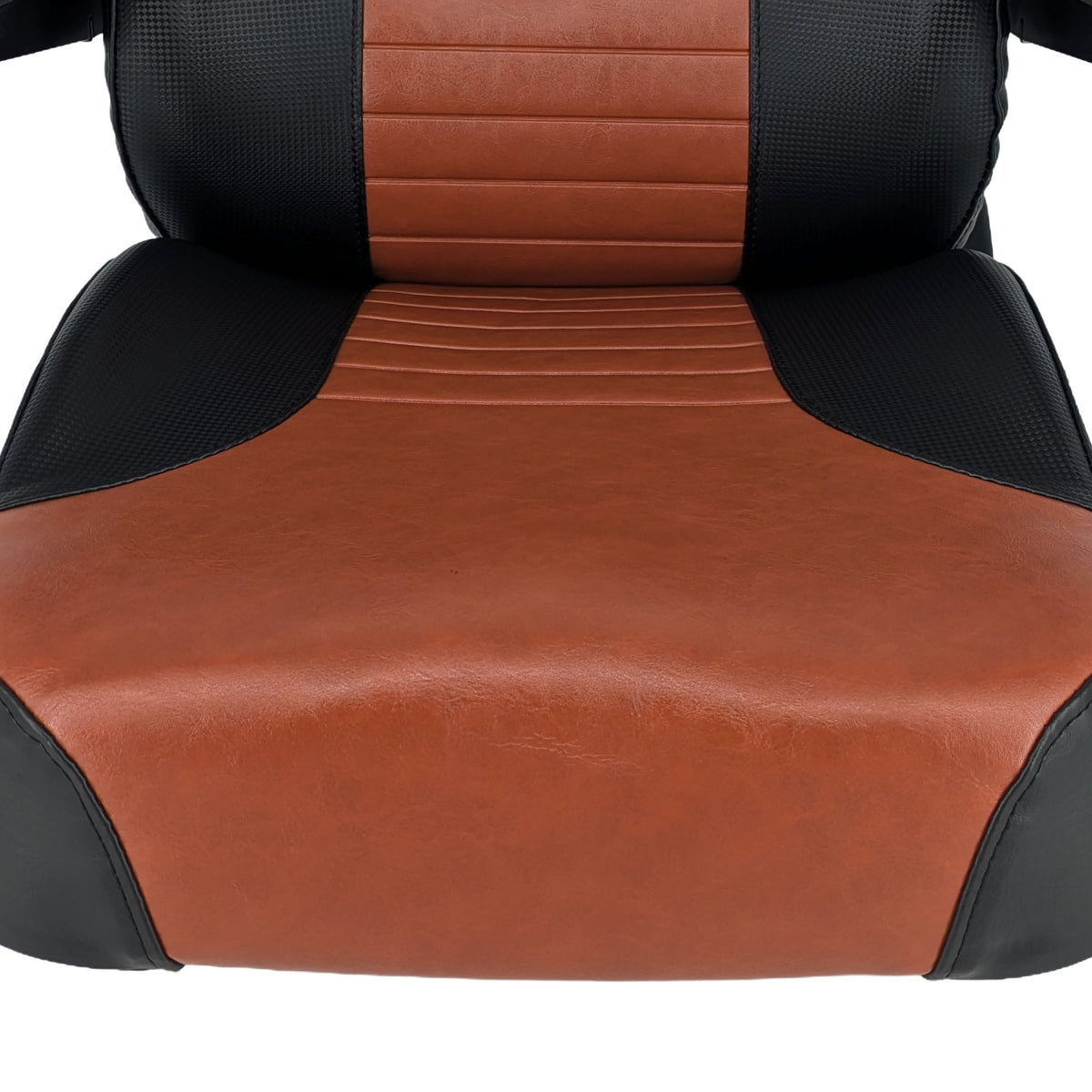 Keystone Seats Comfort Plus Black and Brown — Cushion and upholstery detail